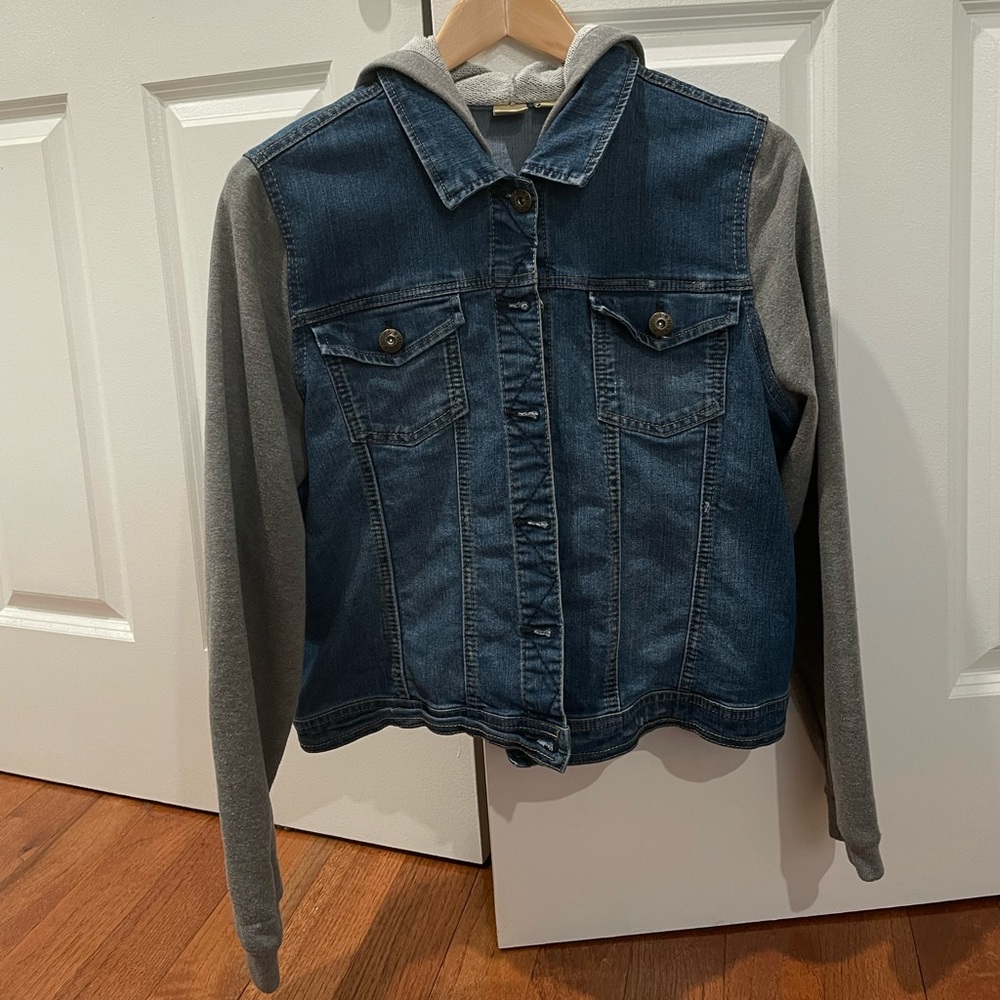 Mudd Vintage Y2KDenim and Sweatshirt Jacket